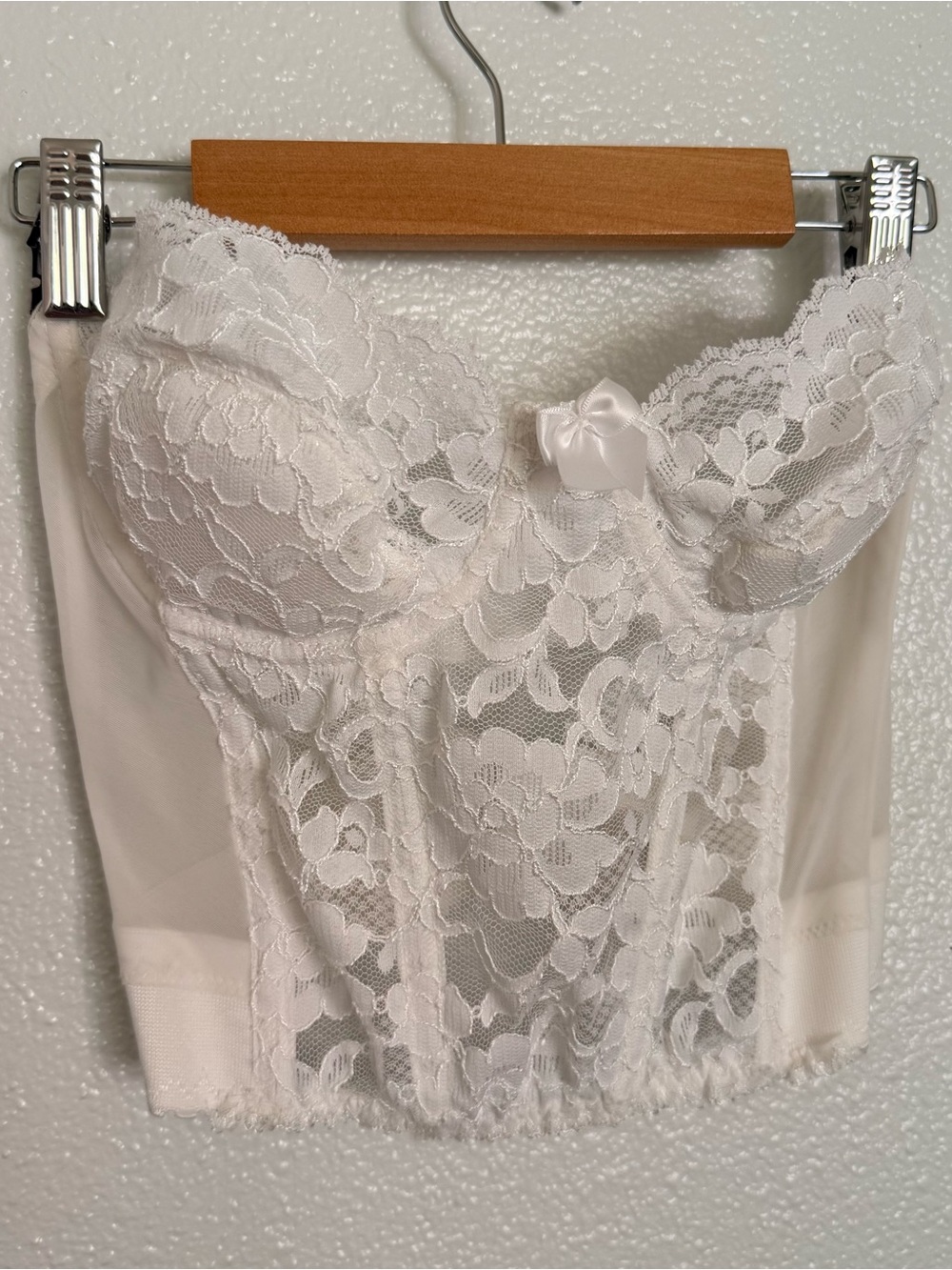 Vintage Victoria’s Secret white lace bustier corset size 36A - Soft Coquette